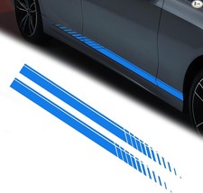 2PCS Sports Racing Stripe Graphic Stickers, Car Decals, Auto Body Side Sport Rac