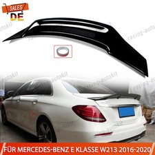Glanz Schwarz Spoilerlippe Spoiler Heckspoiler f&uuml;r Mercedes W213 Limo 2016-2021