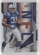 2009 Playoff Absolute Memorabilia 51/199 Donald Brown #213 Auto 16ki