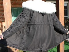 Webpelz Fellmantel Pelzmantel Wintermantel Größe ca. 38- 40
