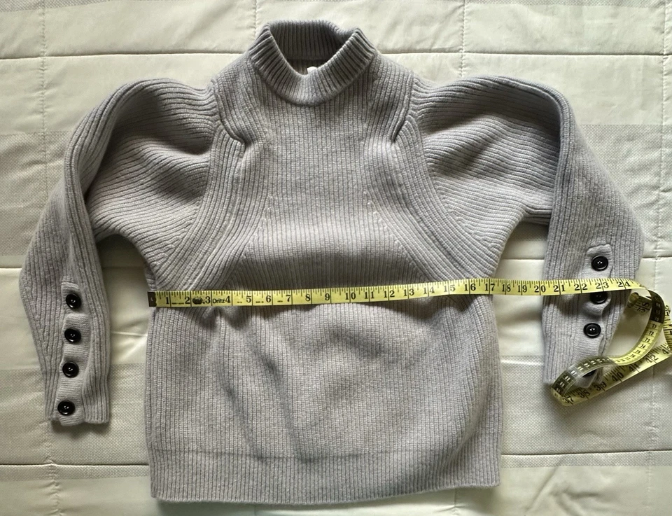 $600 Nike ESC Every Stitch Mujer S Suéter Mezcla Lana Cachemira Hecho en Italia Foto 3 de 4