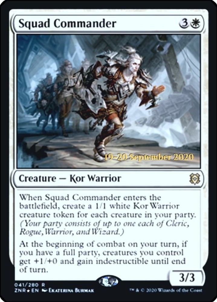 FOIL Squad Commander EN MTG Foil Prerelease Cards - 41 LP