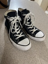 Converse All Star High Top Black White Mens 5 Woman  s 7 Classic Canvas Sneaker 