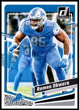 2023 Romeo Okwara Panini Donruss FOOTBALL #104 Detroit Lions