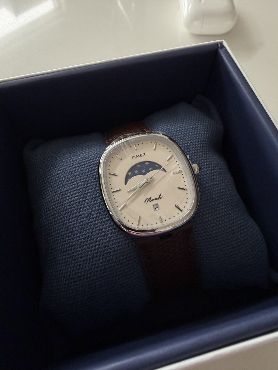 NEW Noah x Timex Oval Moon Phase Watch BROWN/SILVER - NEW IN BOX