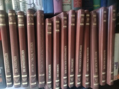 Time Life Buchbände ''Der Wilde Westen'', Ledereinband, 14 Books, Dachbodenfund