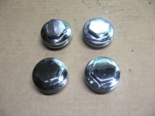 4 Finned Custom Chrome  Rocker Caps Unit Triu...