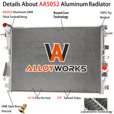 #LC3Z8005B 2 Row Radiator Fits 17-22 Ford F250 F350 6.7L DIESEL TURBO Super Duty