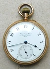NO RESRV c1910 Barnby & Rust Pocket Watch 14ct Filled Vintage Antique Scrap Gold