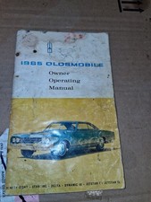 1965 Oldsmobile Owner Operating Manual 98 Star Fire Delta Dynamic 88 Jet Star 1