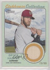 2017 Topps Heritage Clubhouse Collection Relics Gold 73/99 Bryce Harper s5j