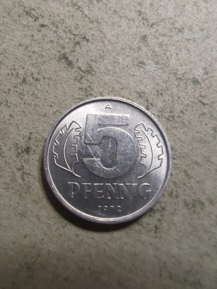 DDR 5 Pfennig 1972 A #-597 - Bild 1 von 2