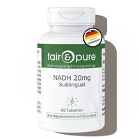 Nadh 20 Mg Sublingual - 90 Tabletten - Hochdosiert - Vegan | Fair & Pure