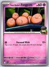 Pokemon TCG ME: Ascended Heroes Team Rocket's Exeggcute 077/217 NM