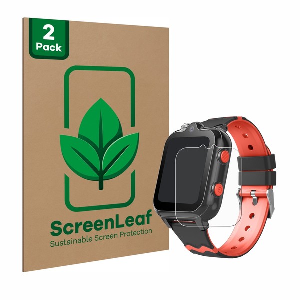 "2X Screenleaf Displayschutzfolie FüR Yuede Kids Smartwatch 1.69\" Nachhaltig "-image