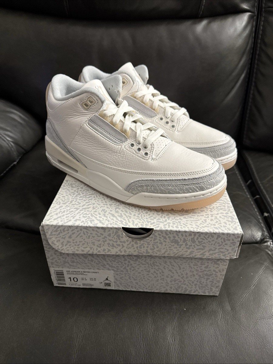 Air Jordan 3 Retro SE Craft Ivory, Brand New, Size 10, FJ9479-100