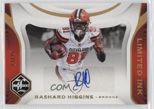2018 Panini Limited INK Gold Spotlight /25 Rashard Higgins #LI-RH Auto 5w7