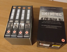 Band Of Brothers 4 Tape Box Set VHS Video Warner Bros Cert 15 War Series