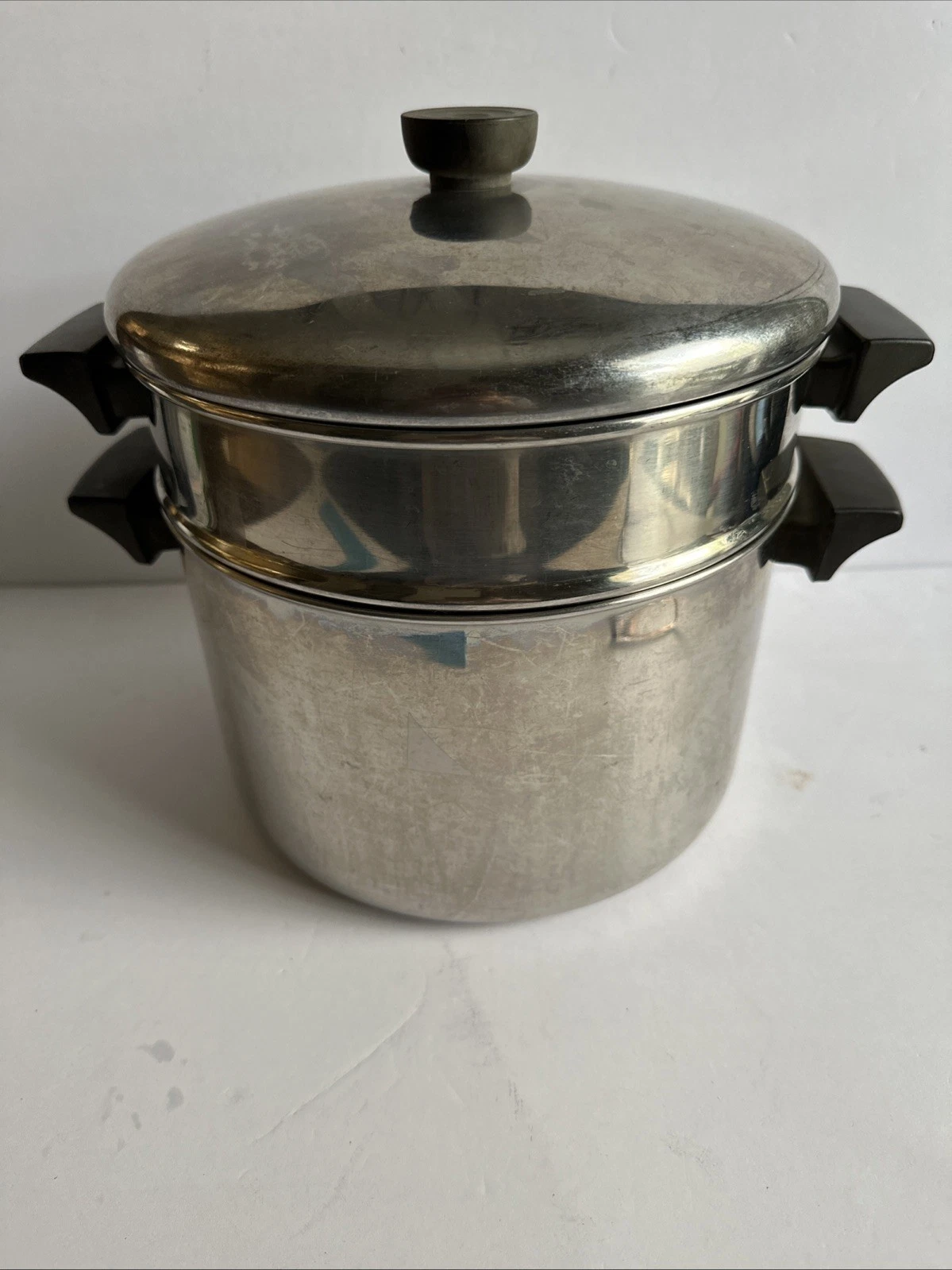 Revere Ware 6 Qt Stockpot Copper Clad Dutch Oven 4Qt Steamer Insert Pan & Lid