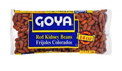 Goya Dry Red Kidney Beans Frijoles Colorados Pack of 3 bags each 14 oz