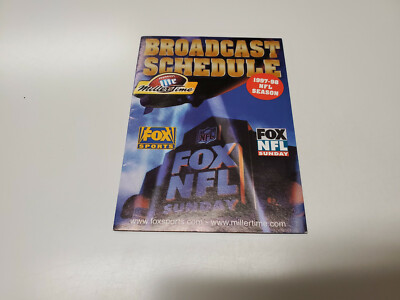 RS20 FOX NFL Sunday 1997 Broadcast Pocket Schedule Miller Lite
