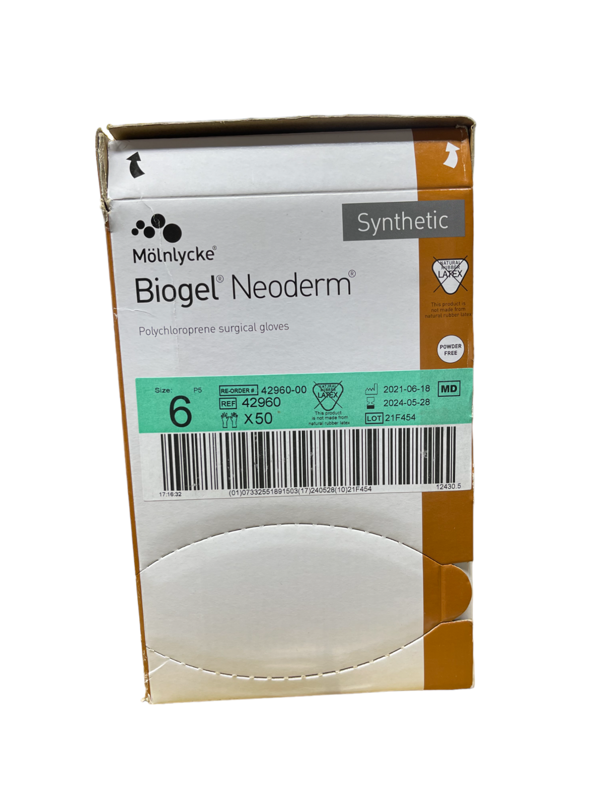 Biogel Neoderm Gloves SZ Single Pair