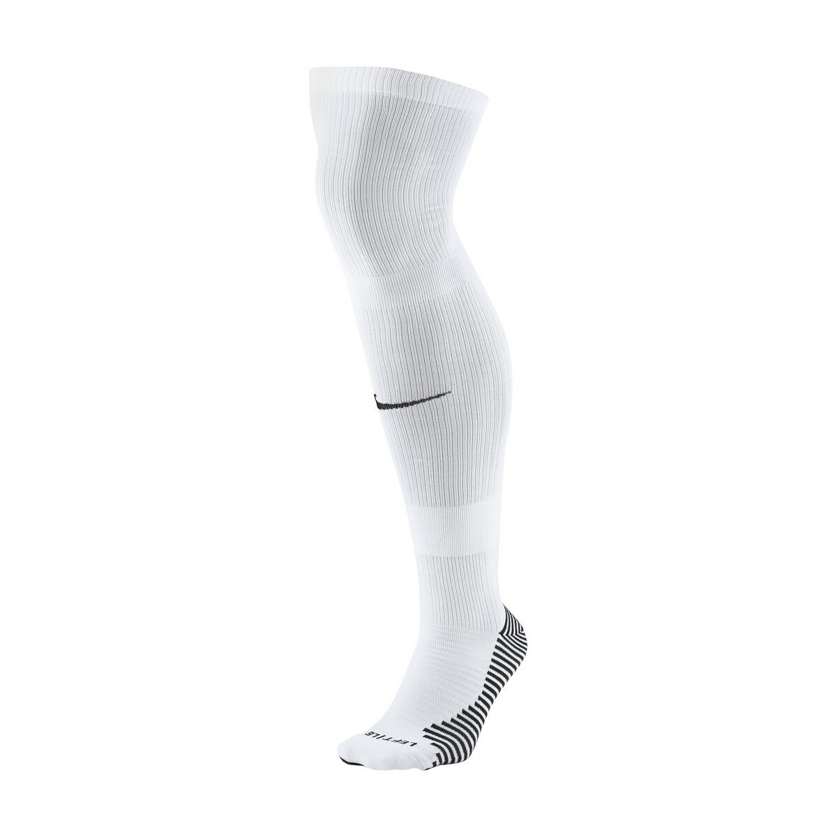 Nike+MatchFit+KneeHigh+Soccer+Socks+WHITE+L for sale online eBay