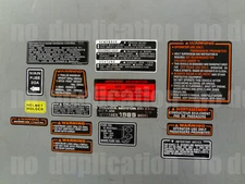 1985 85' Trike Big Red 250es ATC 16pc frame warning stickers decals graphics
