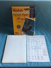 Open Box 41 Sheets (*NOT 100*) Kodak Premium 8.5” x 11” Picture Printer Paper