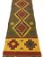 miniatura 9  - Dark Red Yellow Tribal Geometric Handmade Natural Fibres Wool Kilim Rugs Runner