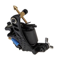 Tattoo Coils Machine for Tattooing Liner Shader Iron Frame Black Y43 10 wrap