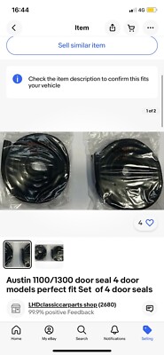 Austin 1100/1300 Türdichtsatz 4 Türer Modell 4er Set Türdichtsatz