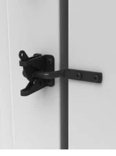 New Boerboel Gravity Still Painted Gate Latch 5-1/2” Black Finish