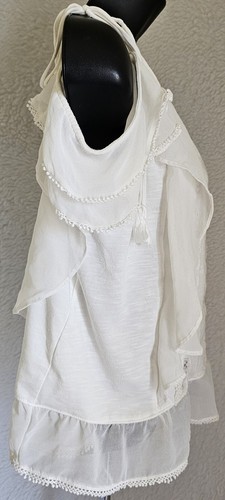 White House Black Market Womens Shirt Top Blouse Size L Large White - Picture 7 of 24