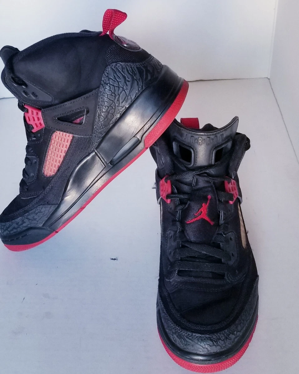 NIKE Air JORDAN Spizike 315371 006 Hi Top Lace Up Black Red
