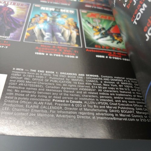 X-Men The End Book One: Dreamers And Demons Marvel TPB Graphic Novel 1st P 2004 - Picture 4 of 11