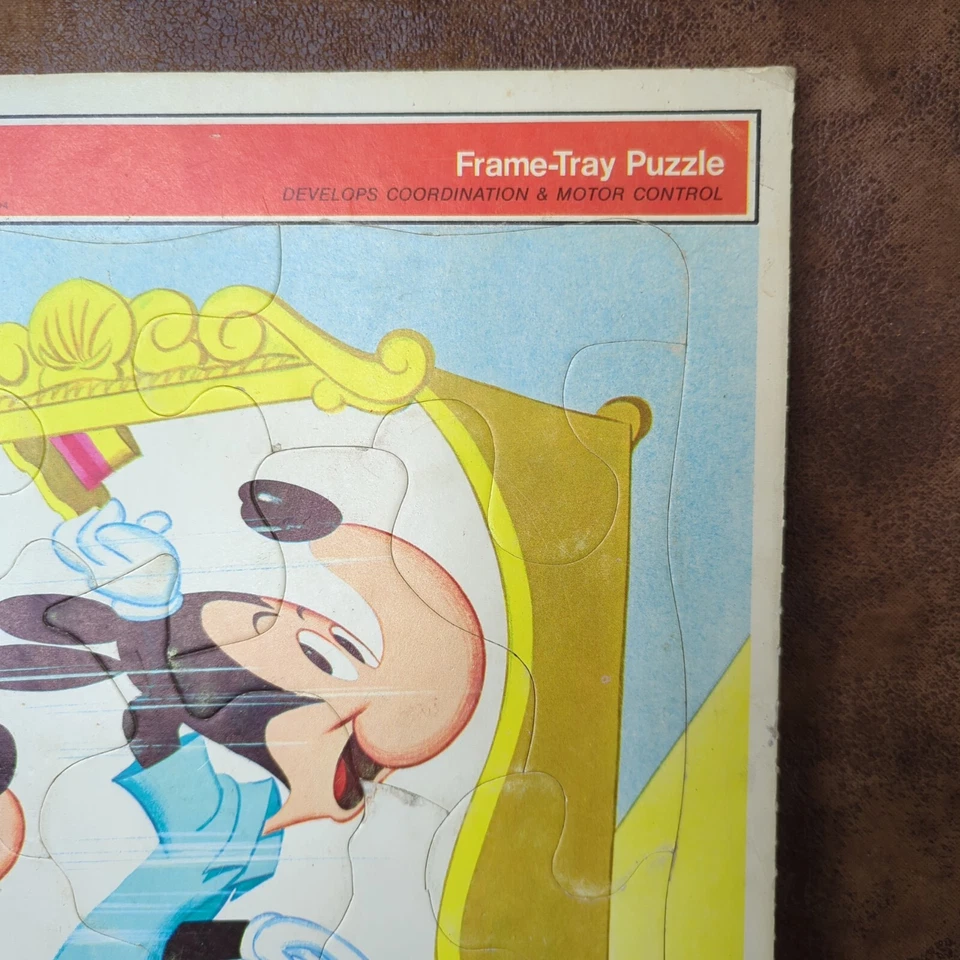 Walt Disney Mickey Mouse 4557 Vintage 1969 Whitman Frame Tray Puzzle Complete - Image 4 of 4