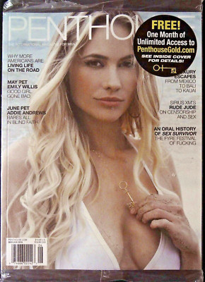 PENTHOUSE US 5/6 2019 ADDIE ANDREWS Emily Willis EMILY VAUGHN Olivenölglas VERSIEGELT