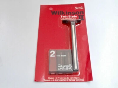 WILKINSON II ,2 WILKINSON II Rasierer mit 2 Klingen Vintage incl.2 Blades Old Shaver from 1970s