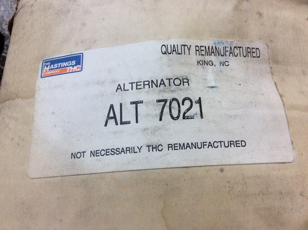 The Hastings Company Remanufactured Alternator 7021 eBay