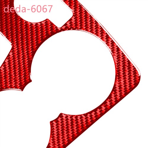 Red Carbon Fiber Water Cup Holder Panel Cover Trim For Benz C Class W204 2007-14 - Foto 11 di 12