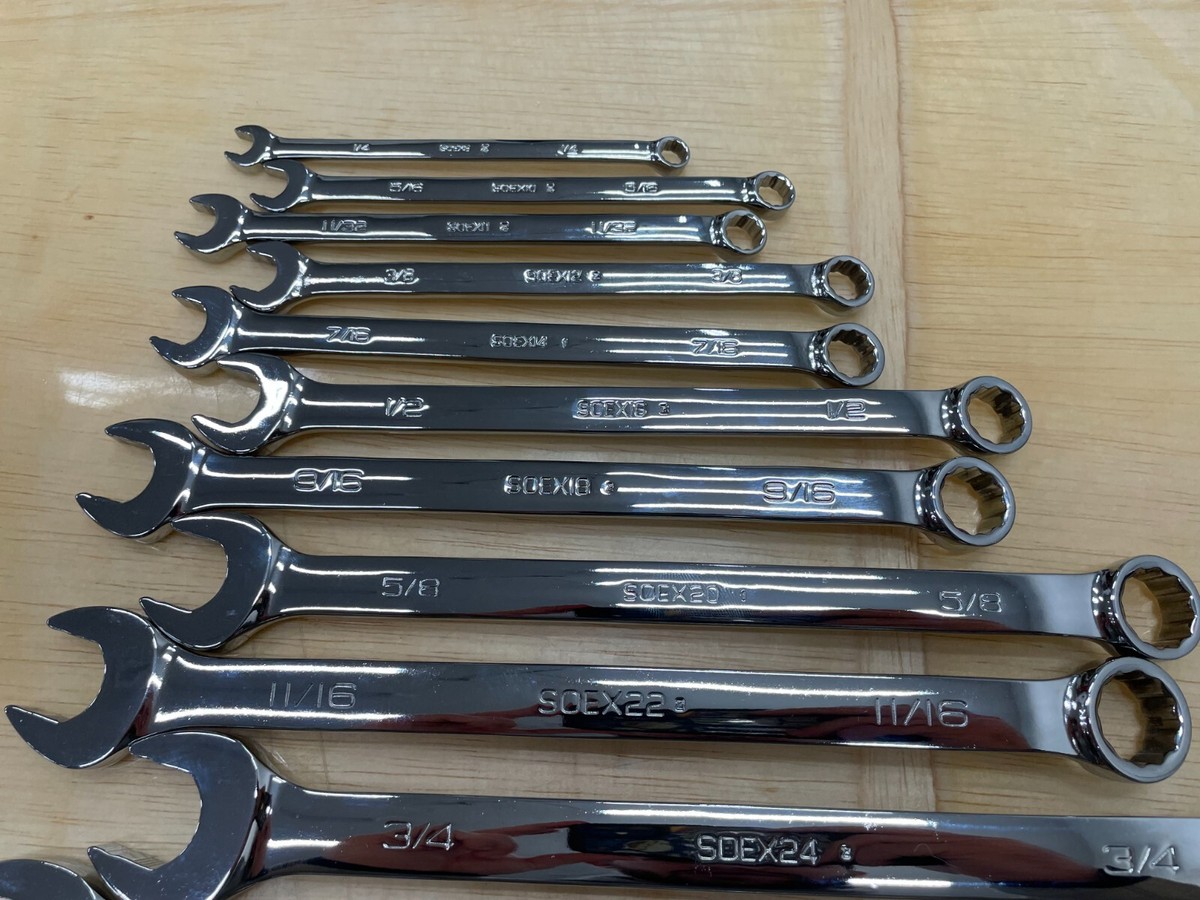 Snap-on Tools USA NEW 19pc MASTER SAE Flank Drive Plus Combo