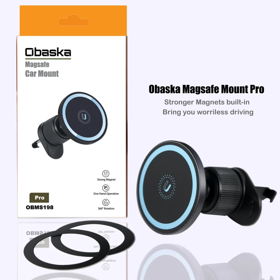 MagSafe Magnetic Car Mount Phone Holder for iPhone 17 Pro Max Air 16 15 14 13 12 - Image 2 of 4