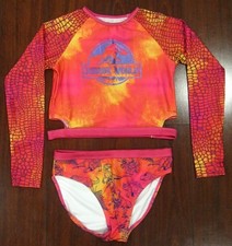 JURASSIC WORLD PARK Dinosaurs Girls Swimming Suit SWIMSUIT SIZE L LARGE EX