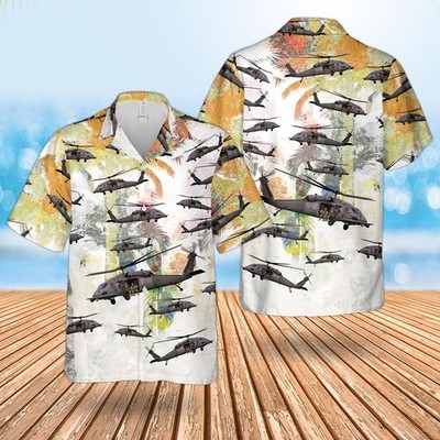 US Air Force Sikorsky HH 60 Pave Hawk Hawaiian Shirt