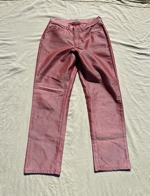 Vintage Refill Jeans Red Acid Wash Straight Leg Pants Size 8 Y2K