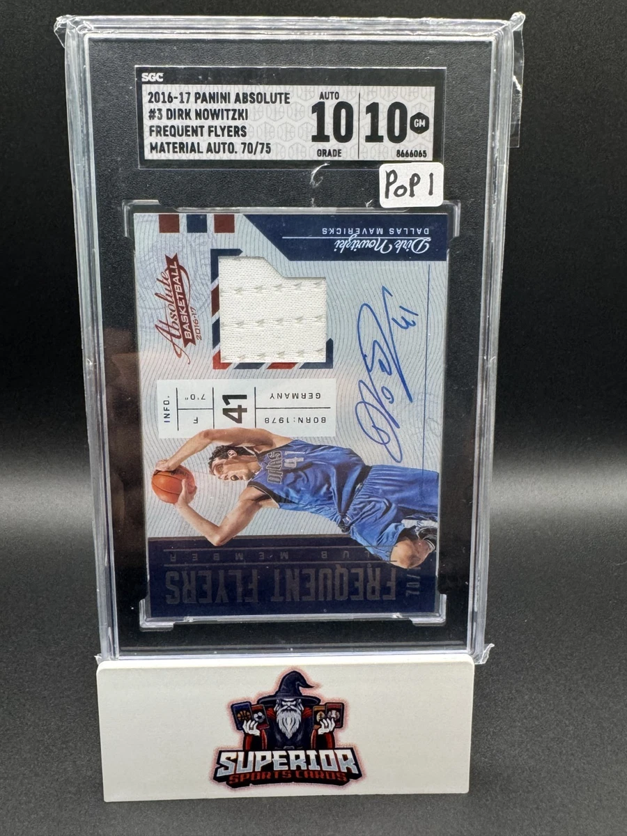 Panini Dirk Nowitzki Basketball Original Autographed Sports