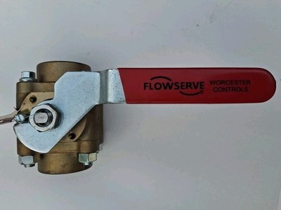 Worcester Controls 1-1/2'' 3PC Brass Ball Valve 4416TSE Threaded 316SS