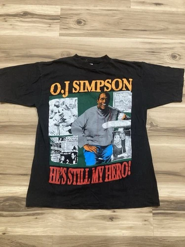 90s OJ Simpson Double-sided Size M Single Stitch Rap 1990s vintage concert t-shirt, vintage, single stitch, B+ condition