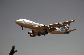 ORIGINAL Aircraft Slide Olympic B.747 284B SX OAB @ ATH 1993 (A016)